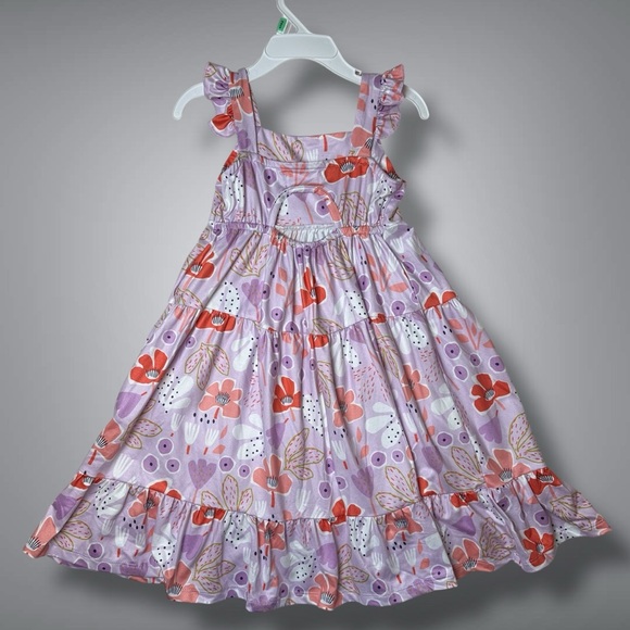 Mila & Rose floral Spring Ruffle Maxi Dress Size 3T - Picture 4 of 10